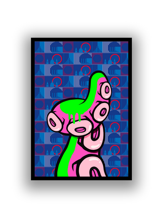 Central Line Tenta framed print
